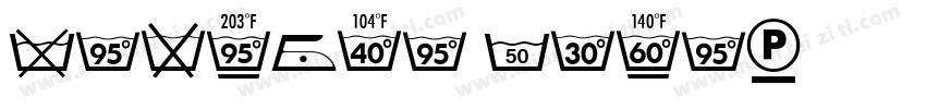 Textile Care字体转换